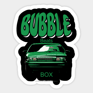 Caprice Bubble Beats Box Green Sticker